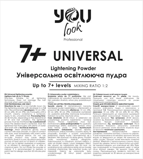 7+ UNIVERSAL Lightening Powder